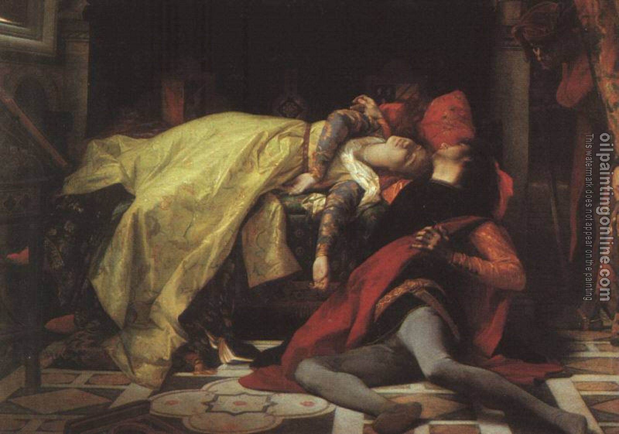 Alexandre Cabanel - The death of Francesca da Rimini and Paolo